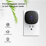 SECRUI Wireless Doorbell with Colorful LED Chimes