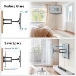 Pipishell Full Motion Wall Mount for TVs and Monitors