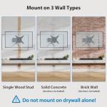 Pipishell Full Motion Wall Mount for TVs and Monitors