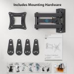 Pipishell Full Motion Wall Mount for TVs and Monitors