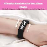 Silent Vibration Alarm Clock Wristband for Deep Sleepers