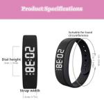 Silent Vibration Alarm Clock Wristband for Deep Sleepers