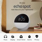 Amazon Echo Spot - Smart Alarm Clock with Alexa