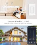 GHome Smart Dual Dimmer Switch with Voice Control