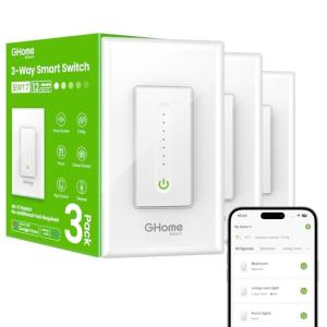 GHome Smart 3-Way Dimmer Switch - 3 Pack