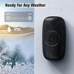 Wireless Doorbell with 2 Receivers and LED
