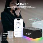 Smart Bluetooth Alarm Clock with Night Light & Speaker