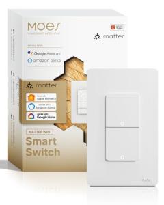 MOES Smart Double Light Switch with WiFi Control