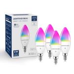 E12 Smart LED Light Bulbs, Alexa/Google Compatible