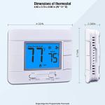 Digital Thermostat with Humidity Monitor and LCD Display