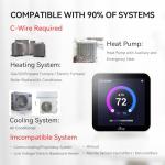 Smart WiFi Thermostat with Color Screen, App Control