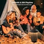 Onforu Wireless Bluetooth Outdoor Speakers with LED Lights