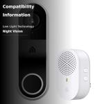 Kasa Smart Video Doorbell Camera Hardwired w/ Chime, 2K Resolution, Always-on Power, Night Vision, 2-Way Audio, Real-Time Notification, Cloud & SD Card Storage, Works w/ Alexa & Google Home (KD110)