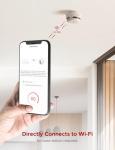 X-Sense Smart Smoke Detector Fire Alarm with Replaceable Battery, Wi-Fi Smoke Detector, App Notifications with Optional 24/7 Professional Monitoring Service, XS01-WX, 1-Pack