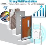 WiFi Range Extender with 4 High Power Antennas