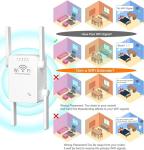 WiFi Range Extender with 4 High Power Antennas
