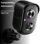 Security Cameras Wireless Outdoor, 1080P Battery Powered AI Motion Detection Spotlight Siren Alarm WiFi Surveillance Indoor Home Camera, Color Night Vision, 2-Way Talk, Waterproof, Cloud/SD Storage