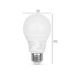Amazon Basics Smart A19 LED Light Bulb, 2.4 GHz Wi-Fi, 7.5W (Equivalent to 60W) 800LM, Works with Alexa Only, 1-Pack, Multicolor