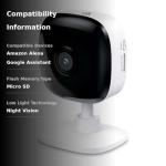 Kasa Smart Security Camera for Baby monitor, 1080p HD Indoor-Camera for Home Security with Motion Detection, Two-Way Audio, Night Vision, Cloud & SD Card Storage, Works with Alexa & Google Home (EC60)