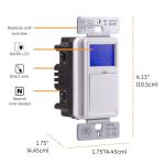 GE SunSmart Programmable In-Wall Timer Switch