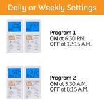 GE SunSmart Programmable In-Wall Timer Switch
