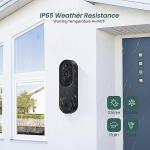 BITEPASS 1080p Wireless Video Doorbell Camera Black