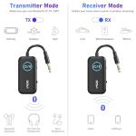 YMOO Bluetooth 5.3 Wireless Audio Adapter for TV