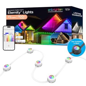 Enbrighten 100ft Smart RGBWIC Outdoor Eave Lights