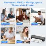 Portable Wireless Label Printer - Phomemo M833 Upgrade