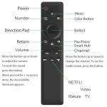 Universal Remote Control Compatible for Samsung Smart-TV LCD LED UHD QLED 4K HDR TV Remote, with Netflix and Prime Video Buttons
