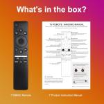 Replacement Voice Remote for Samsung-TV-Remote Compatible for All Samsung with Voice Function Smart Curved Frame QLED LED LCD 8K 4K TVs