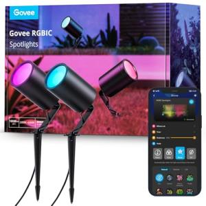 Govee WiFi RGBIC Waterproof Outdoor Spot Lights