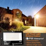 Smart RGB LED Flood Lights with APP Control - 2 Pack