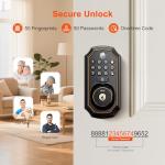 Smart Keyless Entry Lock with Camera and App