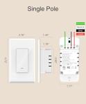 GHome Smart Wi-Fi Light Switch with Voice Control