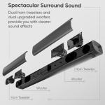 WebsLand 80W Smart TV Sound Bar with Bluetooth