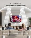 ULTIMEA 5.1.2ch Dolby Atmos Sound Bar System