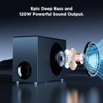 MZEIBO 120W Bluetooth Sound Bar with Subwoofer