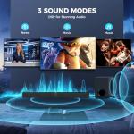 MZEIBO 120W Bluetooth Sound Bar with Subwoofer