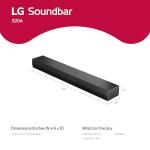 LG S20A 2.0 Channel Soundbar with Dolby Digital