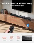 VEVOR 32-Inch Smart TV Sound Bar with Bluetooth