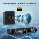GEOYEAO 200W Dolby Atmos Soundbar with Subwoofer