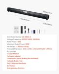 VEVOR 32-Inch Smart TV Sound Bar with Bluetooth