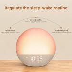 Sunrise Alarm Clock with White Noise and Bluetooth