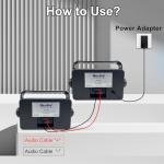 Herdio 3.5" Waterproof Bluetooth Outdoor Speakers Pair