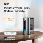 Dreo 6L Smart Humidifier, Warm & Cool Mist Humidifier for Bedroom, Top Fill, 60Hr Runtime, High Precision Humidity Sensor and Indicator Light, Large Room, Nursery, Plant, Works with Alexa, HM713S