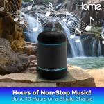 iHome iBT158 Smart Bluetooth Speaker - with Color Changing LED Lights - Perfect Portable Audio Device for Parties, Outdoors, and Other Events