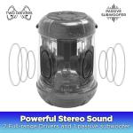 iHome iBT158 Smart Bluetooth Speaker - with Color Changing LED Lights - Perfect Portable Audio Device for Parties, Outdoors, and Other Events