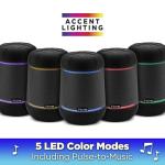 iHome iBT158 Smart Bluetooth Speaker - with Color Changing LED Lights - Perfect Portable Audio Device for Parties, Outdoors, and Other Events