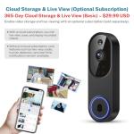 Guggre 1080P Wireless Video Doorbell with AI Detection